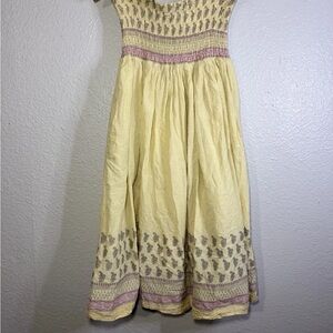 Earthbound Trading Co Strapless Boho Midi Dress Women’s Size Medium